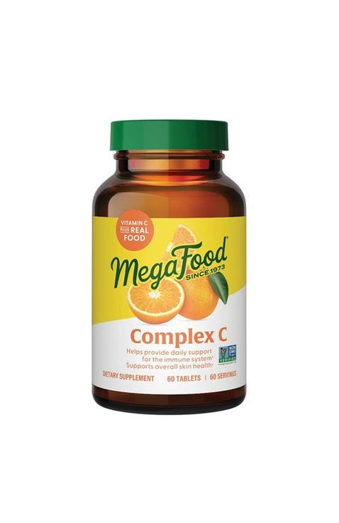 Complex C, Vegan Vitamin C Immune Support Supplement, Gluten Free, 60 Tablets