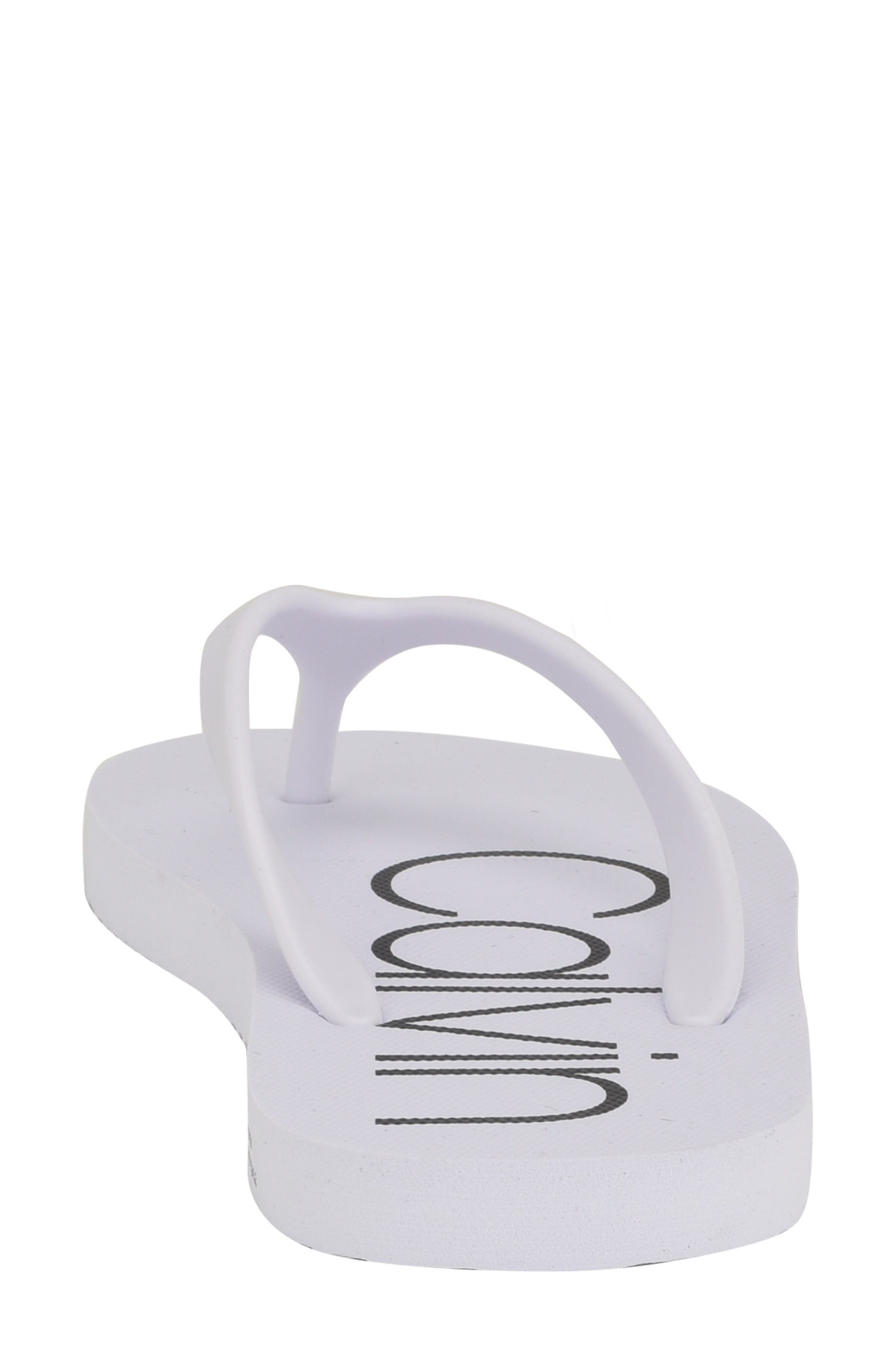 Calvin Klein Salma Flip Flop, Alternate, color, White