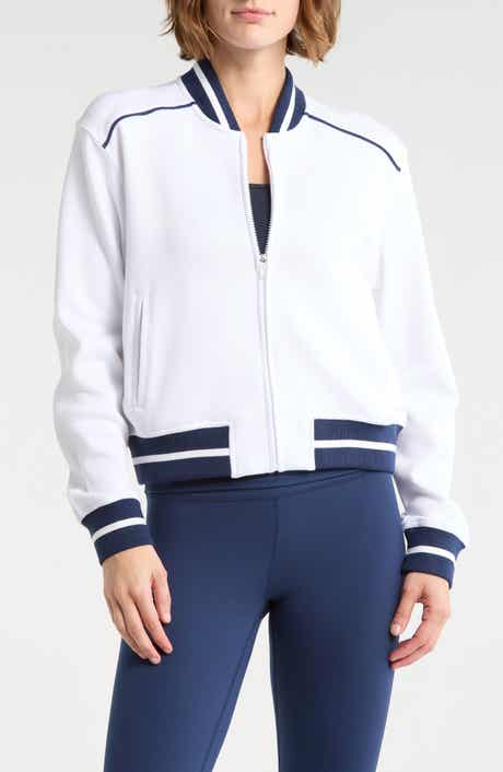 YOGALICIOUS Piquè Tennis Bomber Jacket