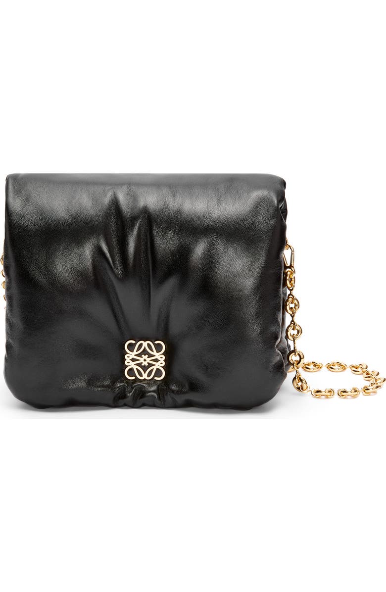 Loewe Goya Lambskin Leather Puffer Bag, Main, color,