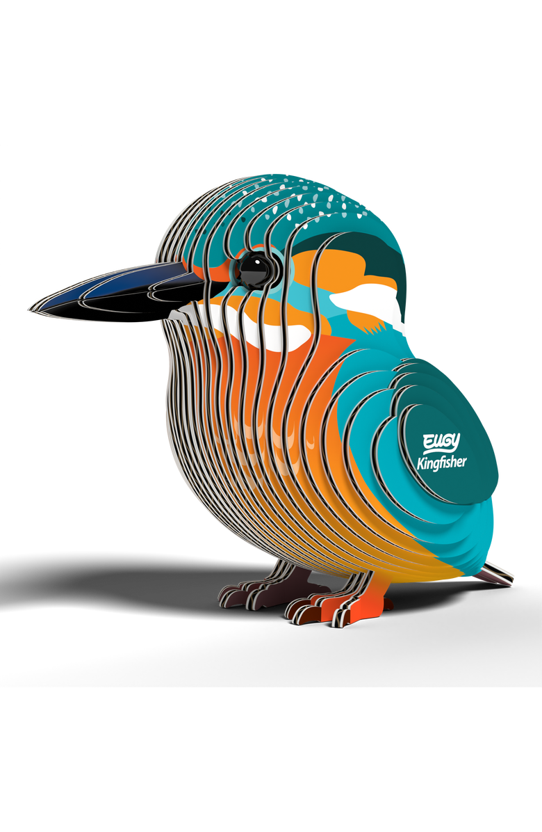 Eugy Puzzles Kingfisher 3D Puzzle, Alternate, color,