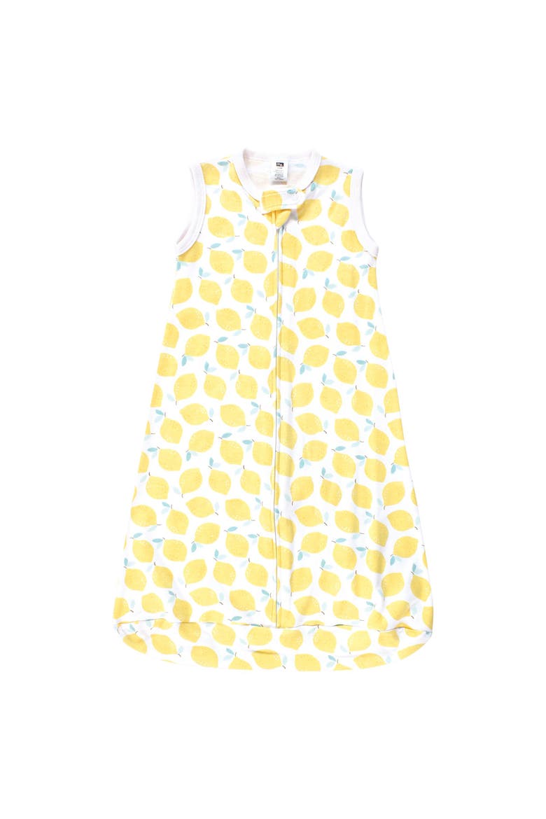 Long-Sleeve Cotton Wearable Sleep Solution, Alternate, color, Lemon Daisy Sleeveless
