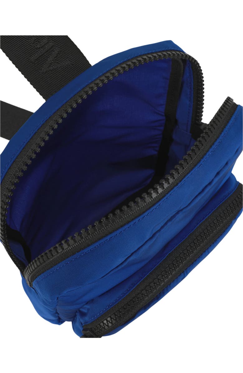 MCQ Logo Camera Crossbody Bag, Alternate, color, Blue Black