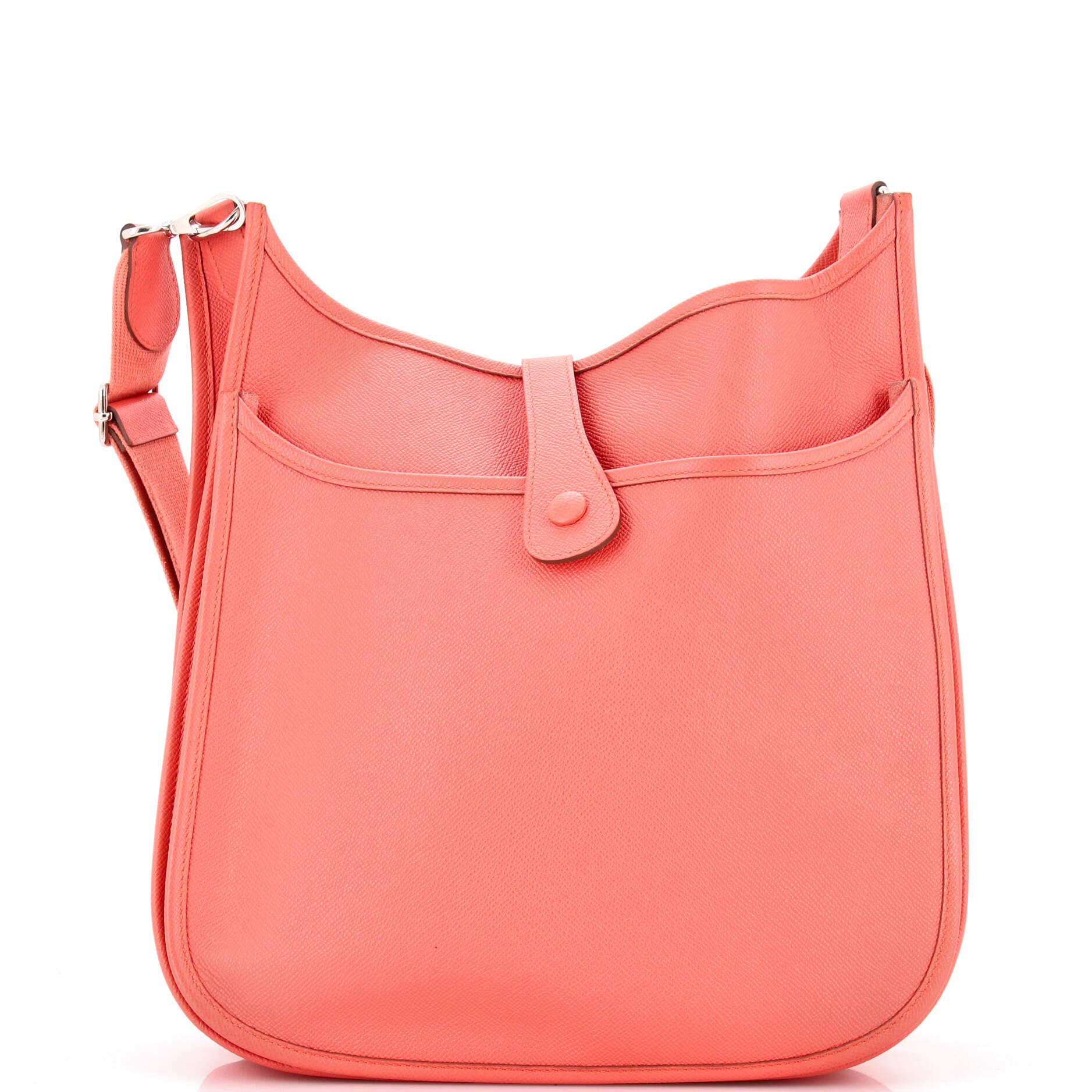 Pre-Owned Hermes Evelyne Bag Gen III Epsom GM, Alternate, color, Flamingo