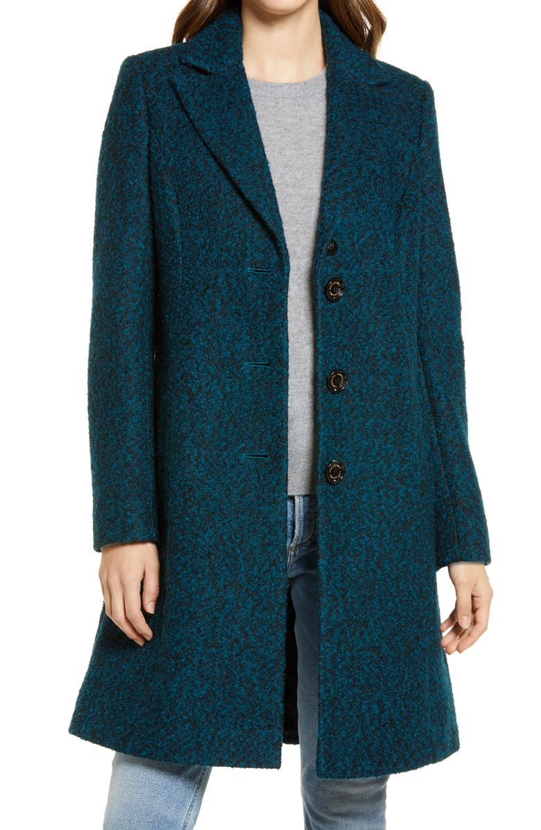 Sam Edelman Notched Lapel Reefer Coat, Main, color,