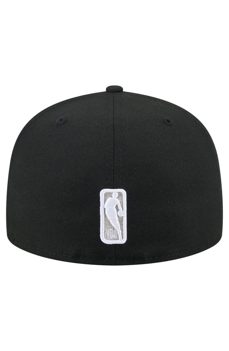 New Era Men's New Era Black San Antonio Spurs State Stitch 59FIFTY Fitted Hat, Alternate, color, 