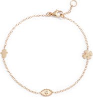 Anzie Dewdrop Diamond Good Luck Charm Bracelet