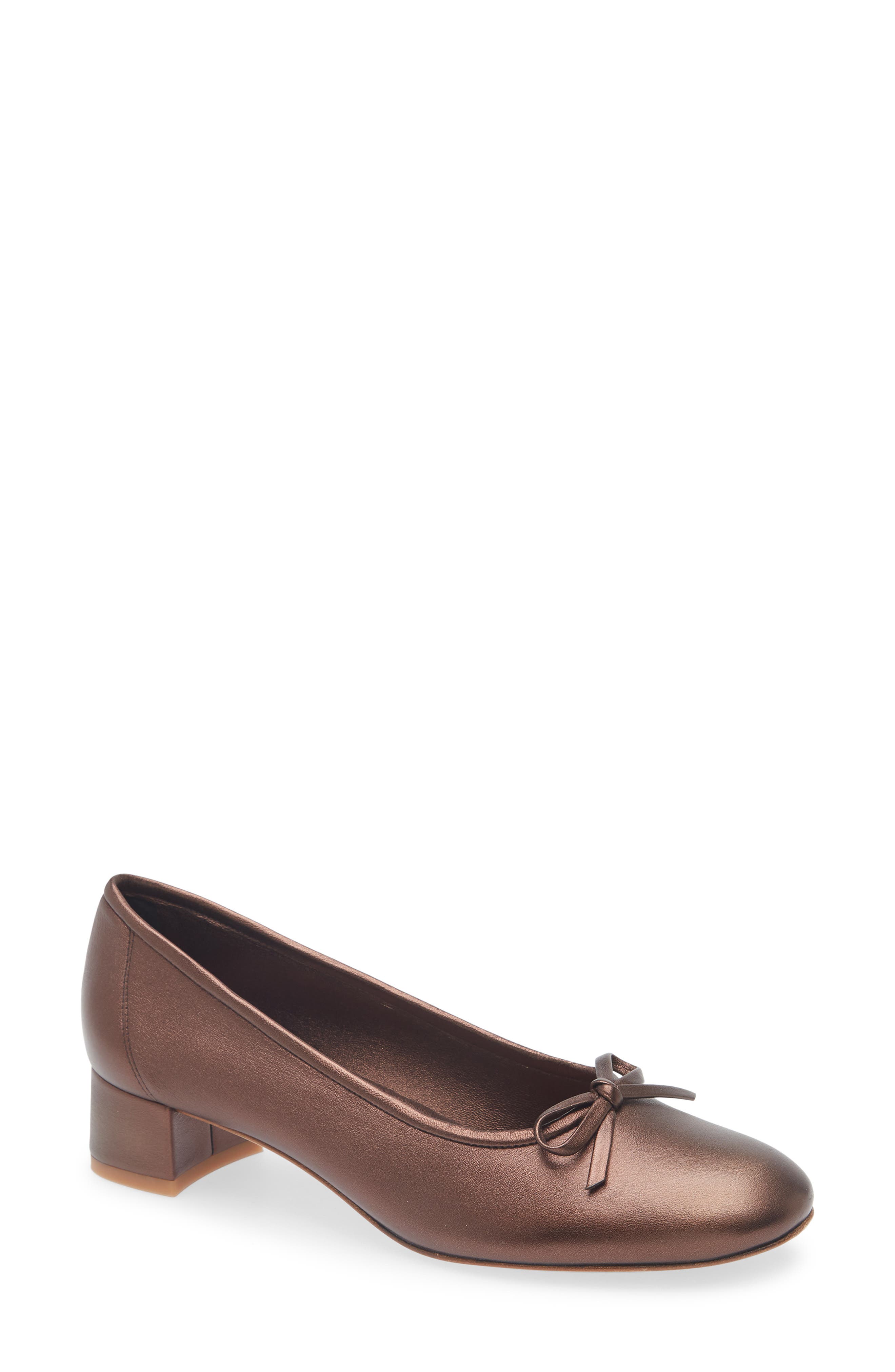 Pedro Garcia Kris Bow Pump, Main, color, Dorite Nappa Lame