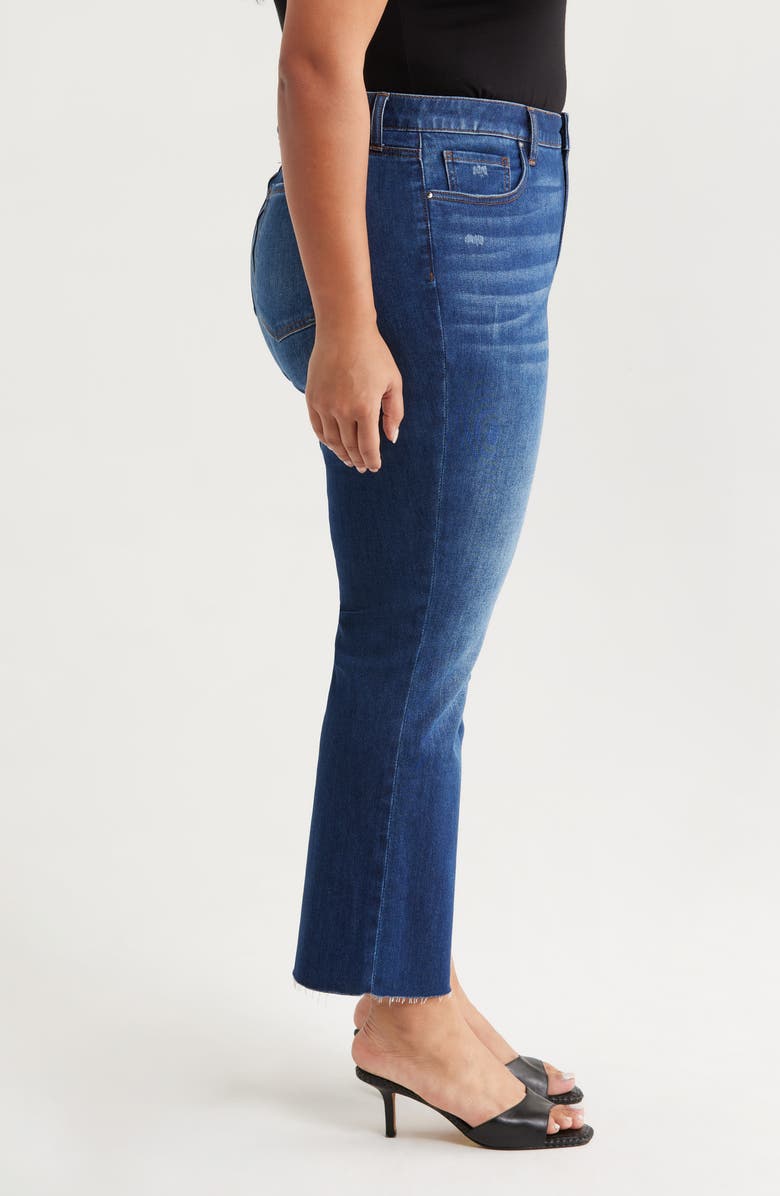 KUT from the Kloth Kelsey Raw Hem High Waist Ankle Flare Jeans, Alternate, color, Royal