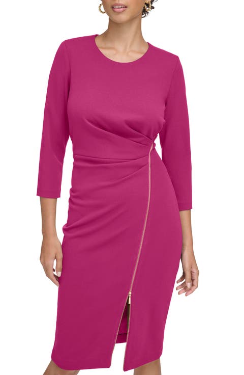 Zip Sheath Dress