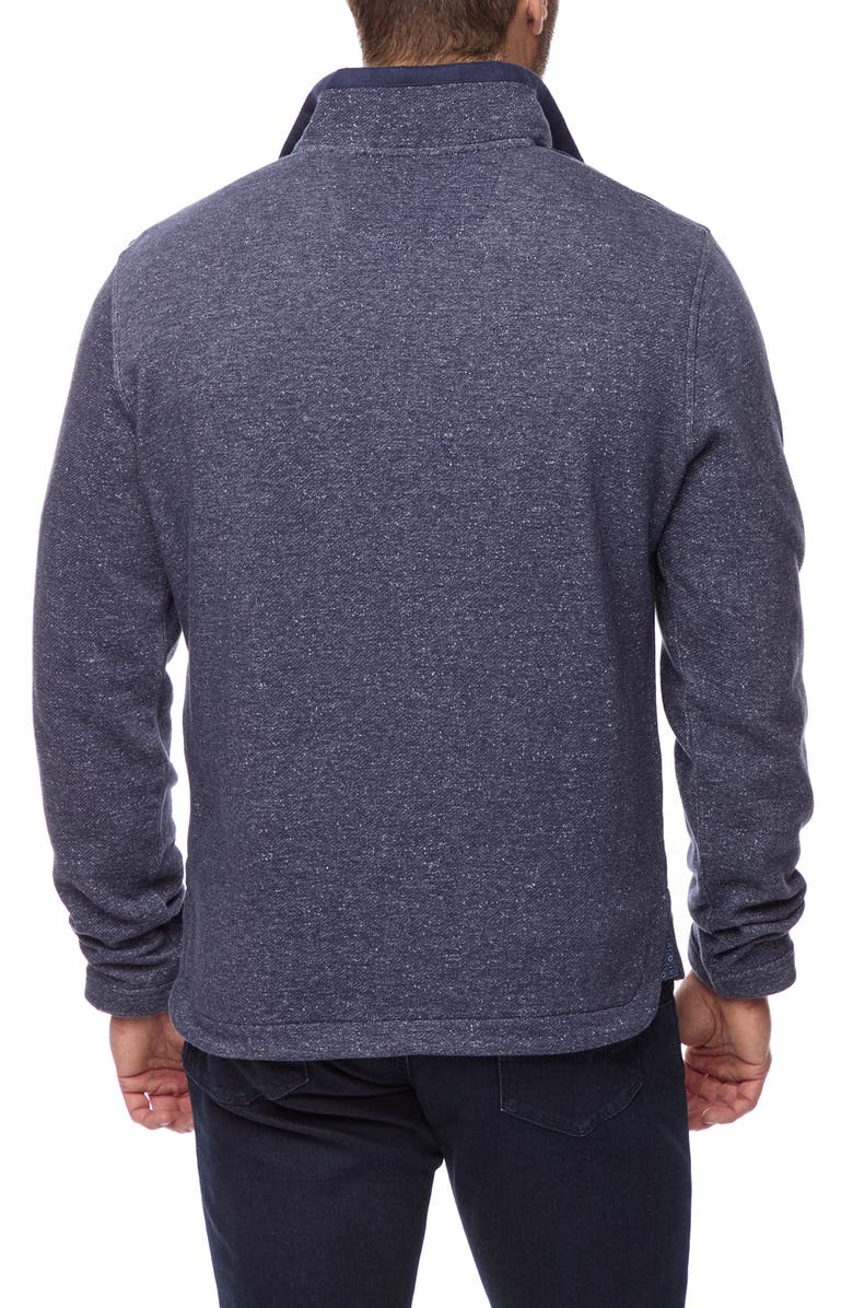 Robert Graham Rufino Quarter Zip Pullover Sweater, Alternate, color, Indigo