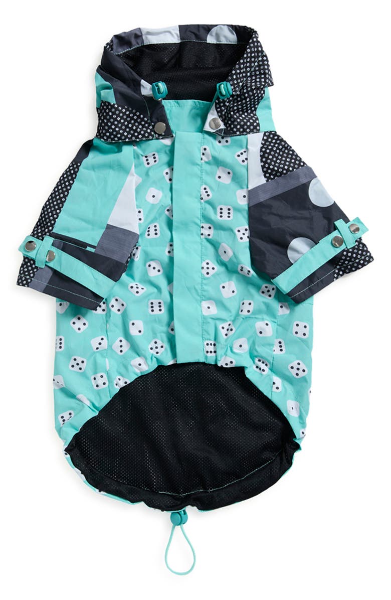 maxbone x Marc Jacobs Talon Water Repellent Dog Raincoat, Alternate, color, 