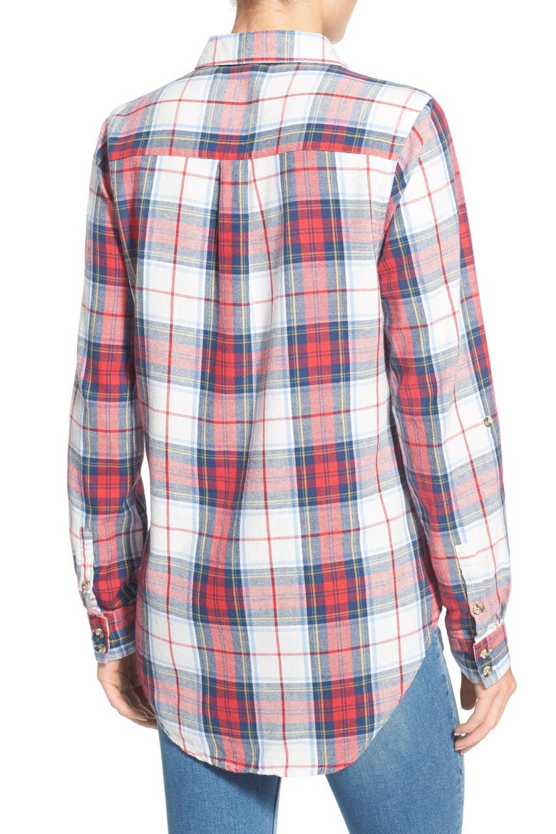 'Humboldt' Plaid Shirt, Alternate, color, RED MULTI