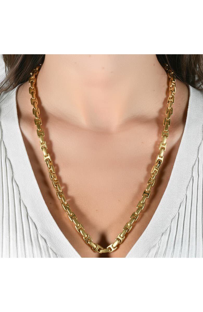 Bliss Diamond 14k Gold Women's 24" Chain Necklace 42 Grams 7mm Thick, Alternate, color, 14K Yellow Gold