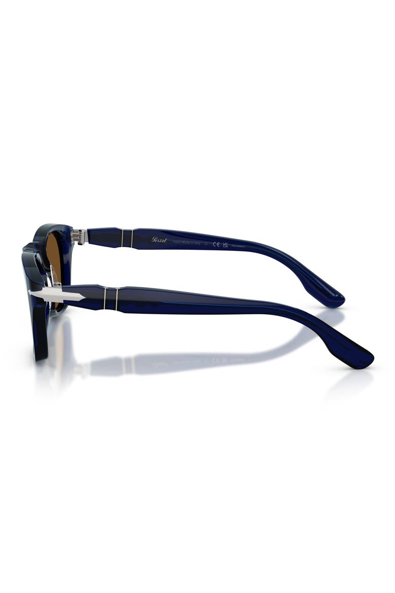 PO8001S 51mm Polarized Phantos Sunglasses, Alternate, color, COBALTO / POLAR BROWN
