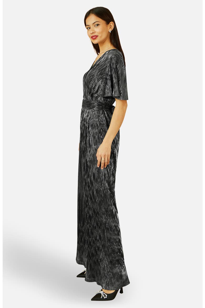 Pleated Jumpsuit, Alternate, color, Black