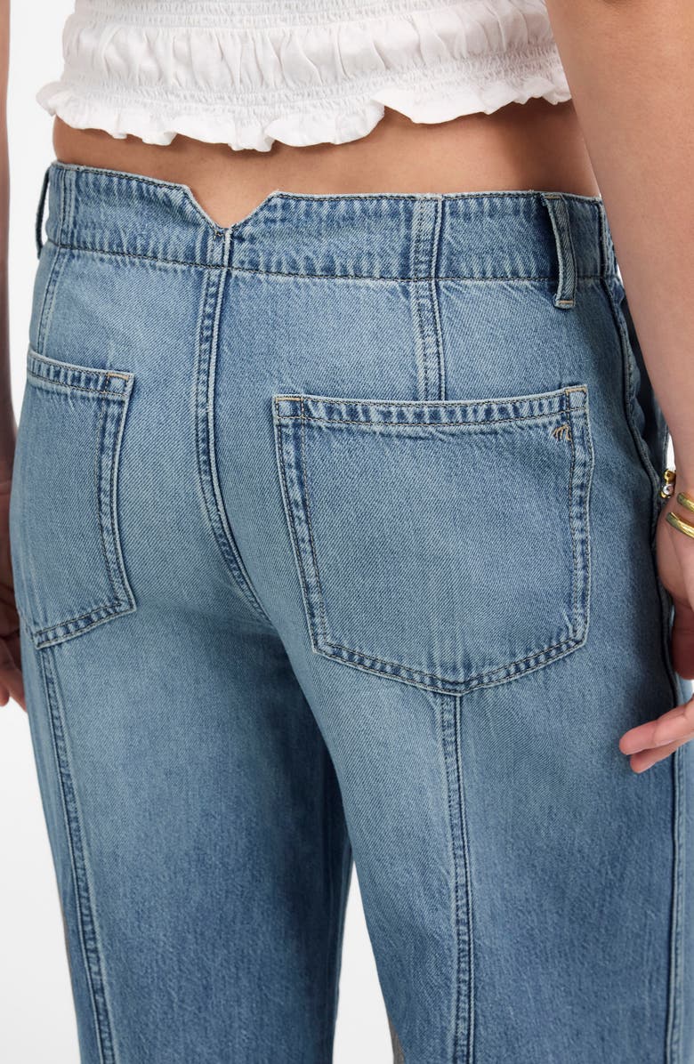 Madewell Wide-Sweep Denim Trousers (Roberts)on Wash, Alternate, color, Robertson Wash