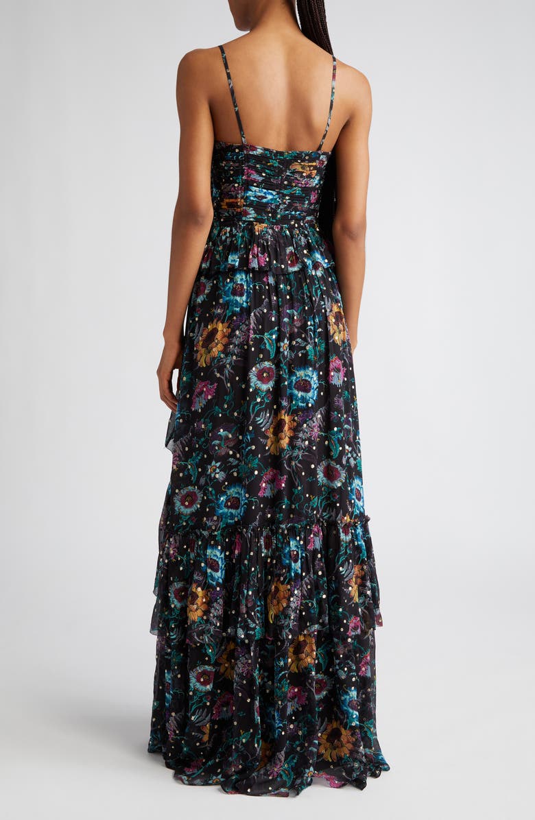 Ulla Johnson Colette Floral Silk Blend Gown, Alternate, color,