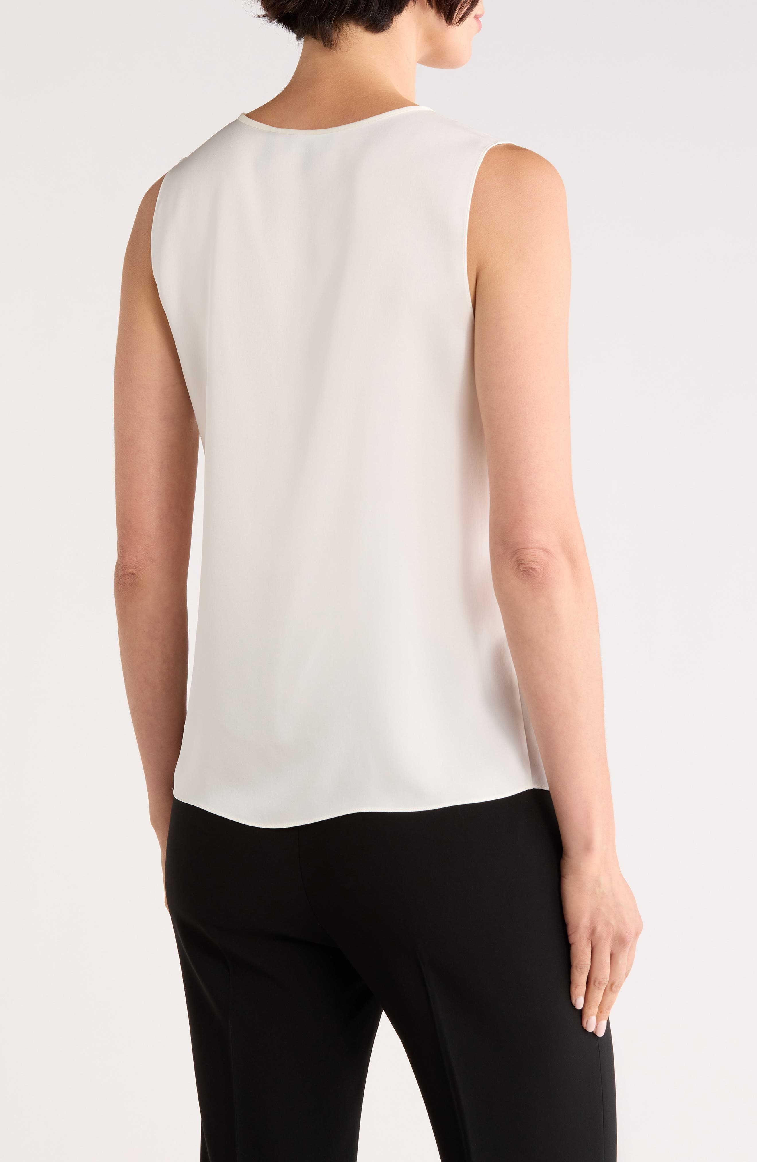 Split Neck Silk Shell - image 4