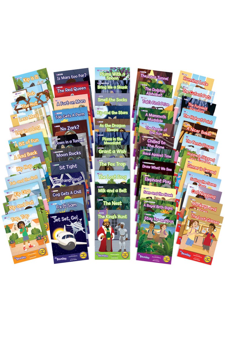 The Beanies Hilo Diversity Decodable Boxed Set 2 W/ 60 Books, Alternate, color, Multicolored