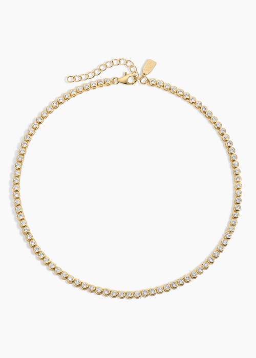 Electric Picks Mini Jewel Bezel Tennis Necklace in Gold at Nordstrom