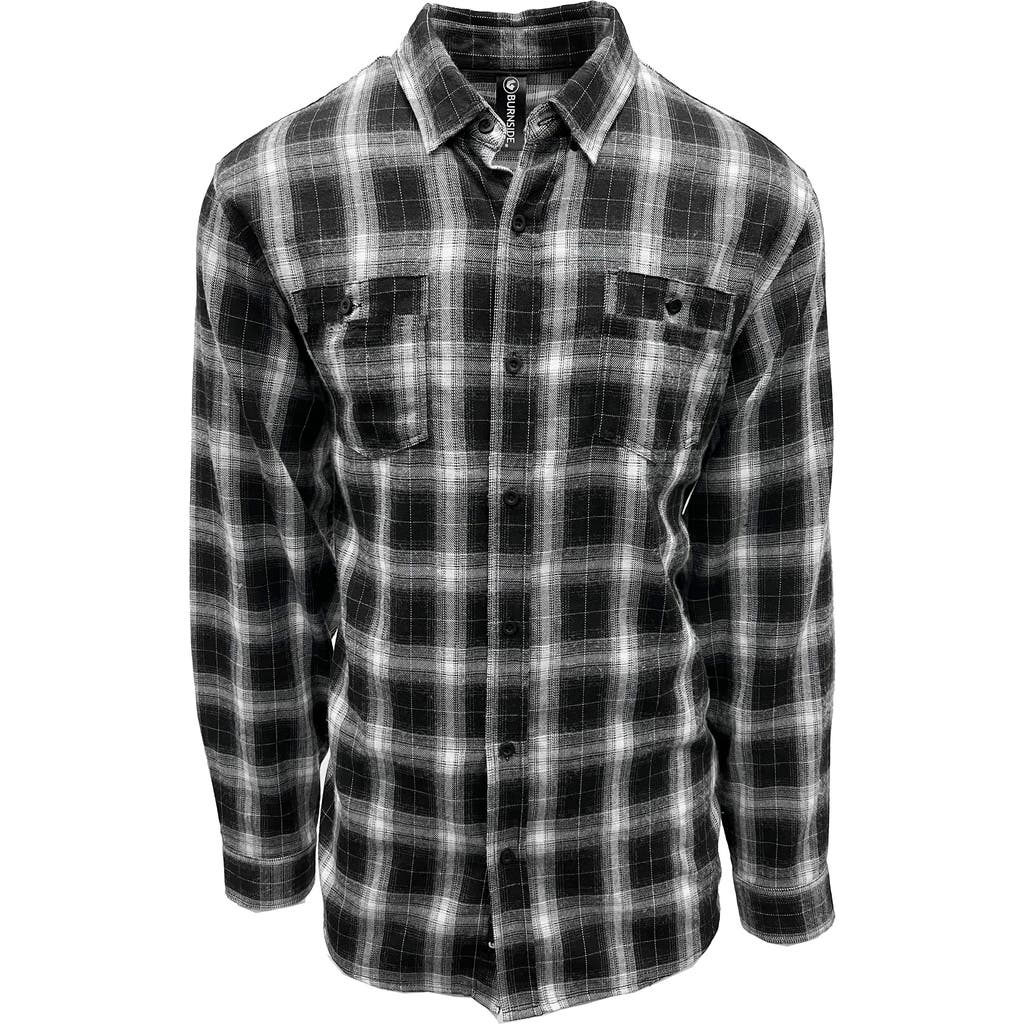 Burnside Perfect Plaid Flannel Work Shirt In Multi