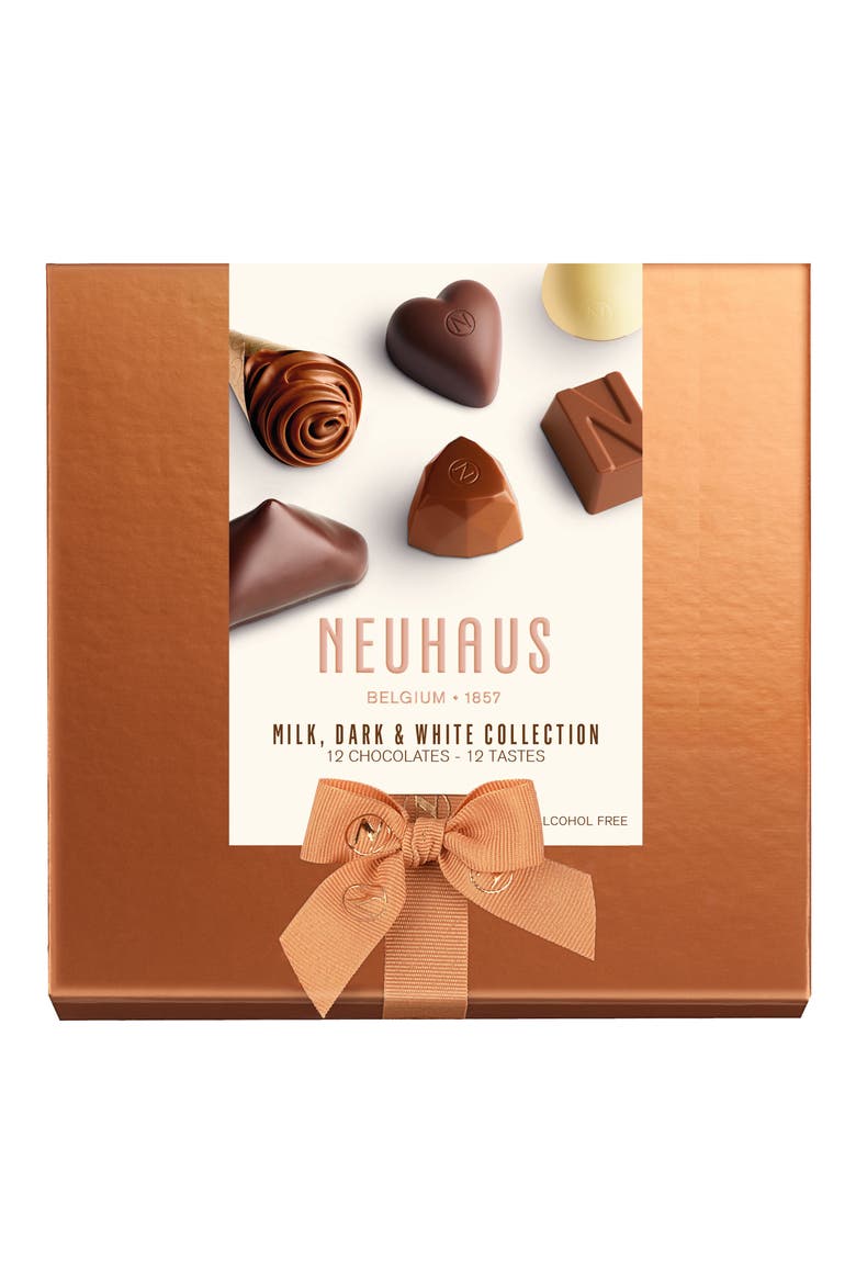 12-Piece Milk, Dark & White Chocolate Collection, Main, color, NONE