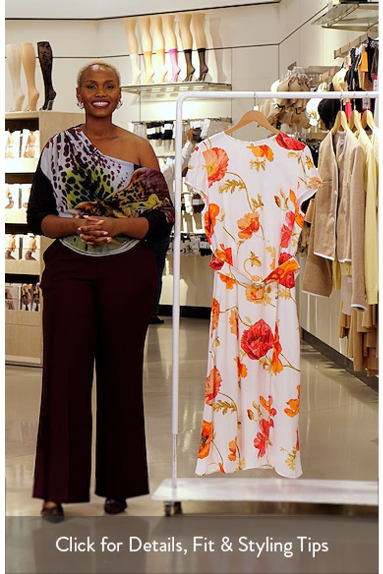 Lyra Floral Print Belted Maxi Dress video