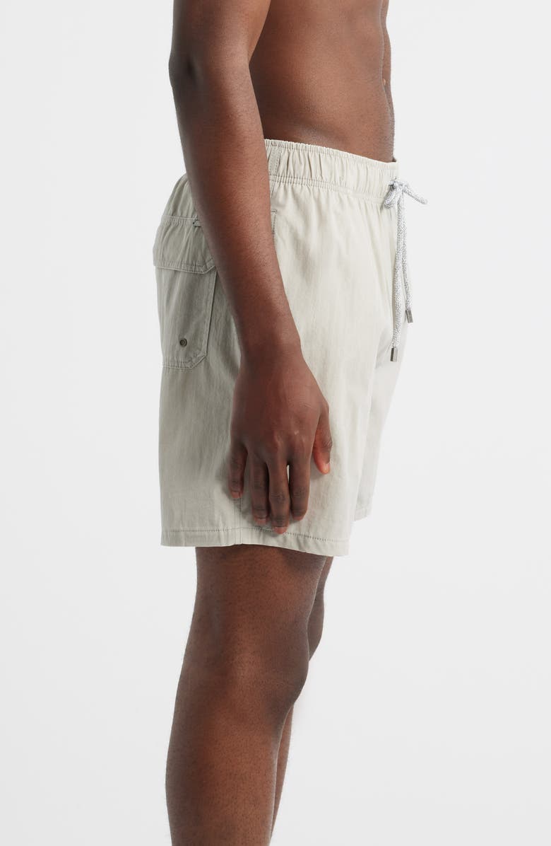 Vintage Summer Washed Volley Swim Trunks, Alternate, color, Tan