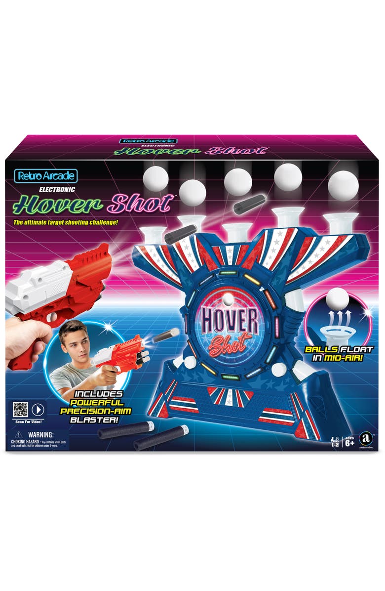 Ambassador Games Retro Arcade Electronic Hover Shot 6+, Main, color,