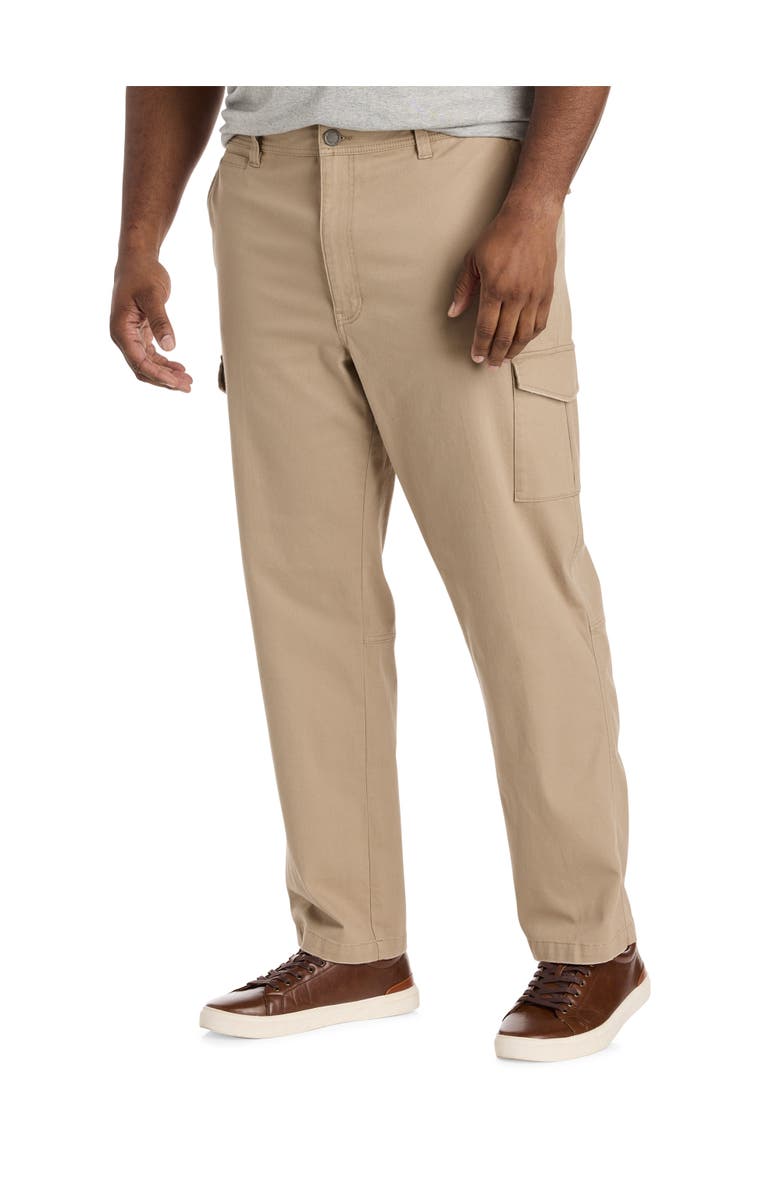 True Nation by DXL Big & Tall Everyday Cargo Pants, Main, color, Dune