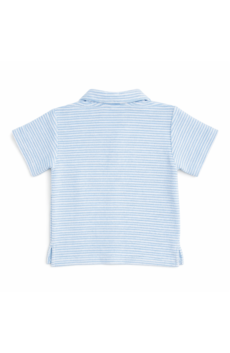 Florence Eiseman Stripe Terry Polo, Alternate, color, Blue/White
