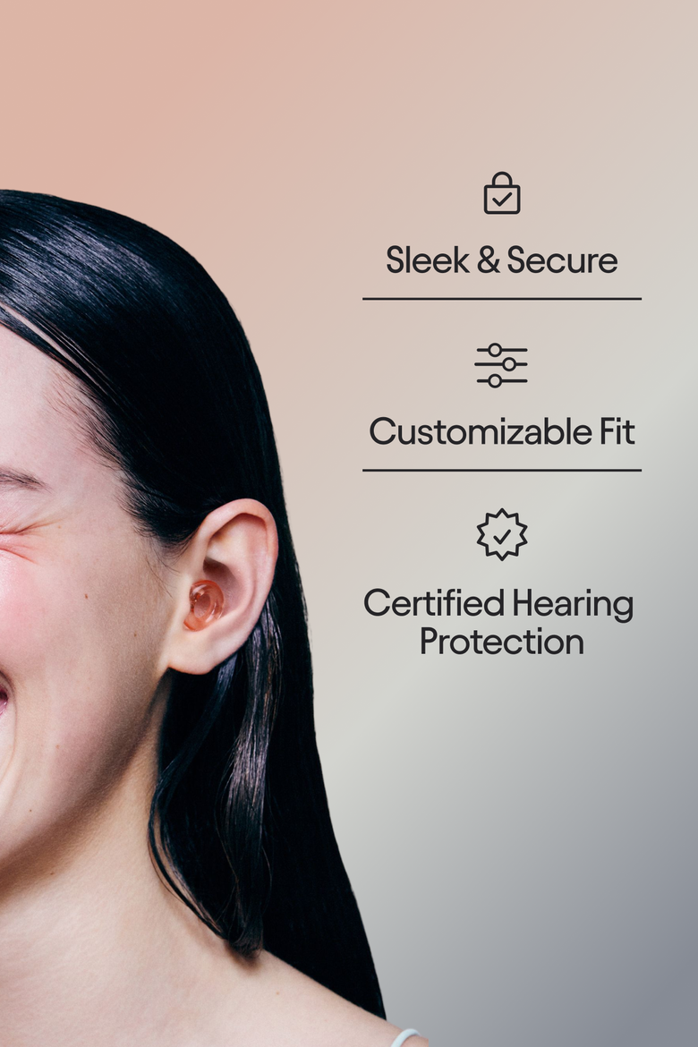 Engage 2 Earplugs for Social Gatherings, Conversation, Parenting & More, Alternate, color, Rose