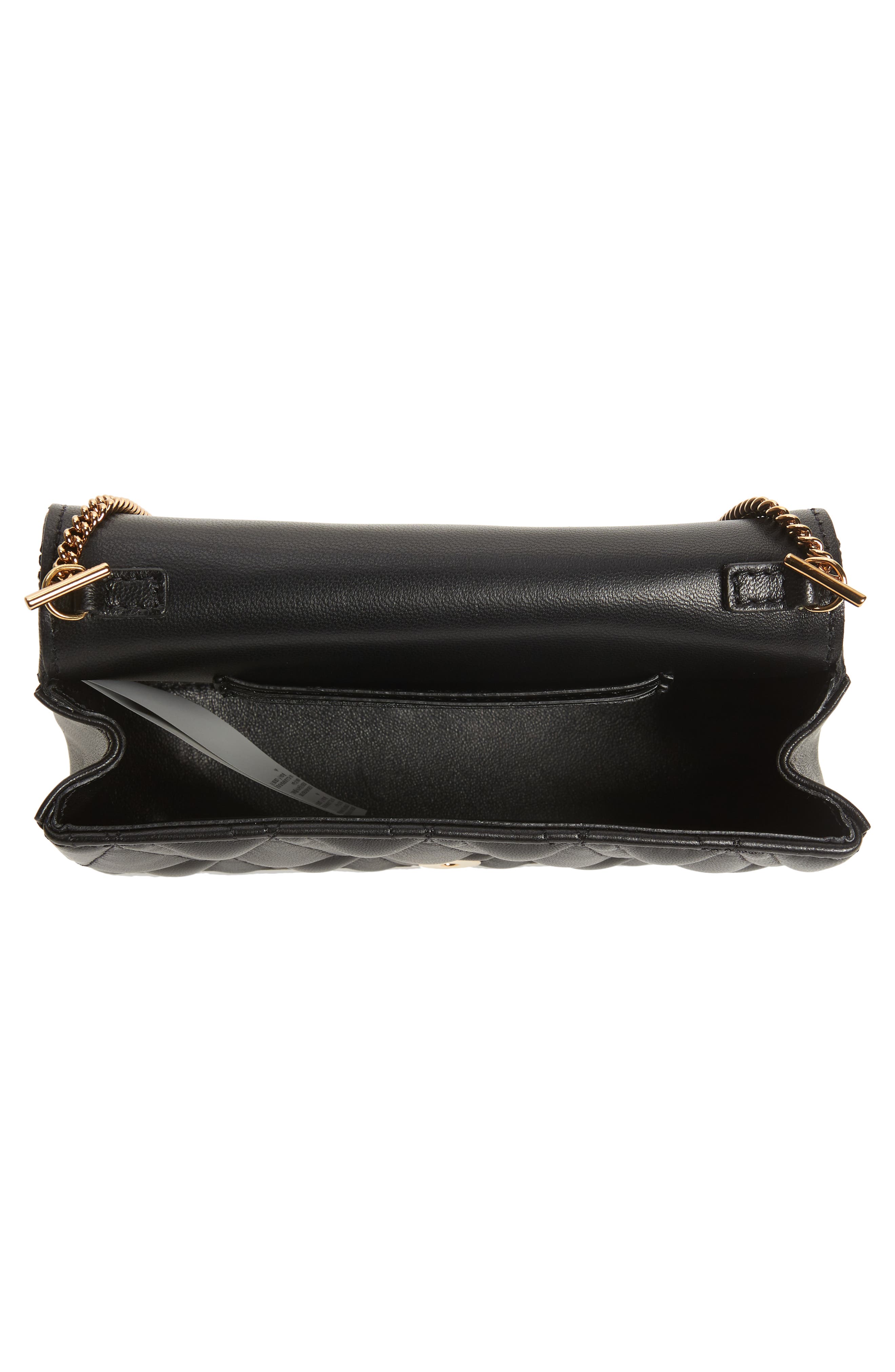 Versace First Line V Matelassé Leather Crossbody Bag, Alternate, color, 