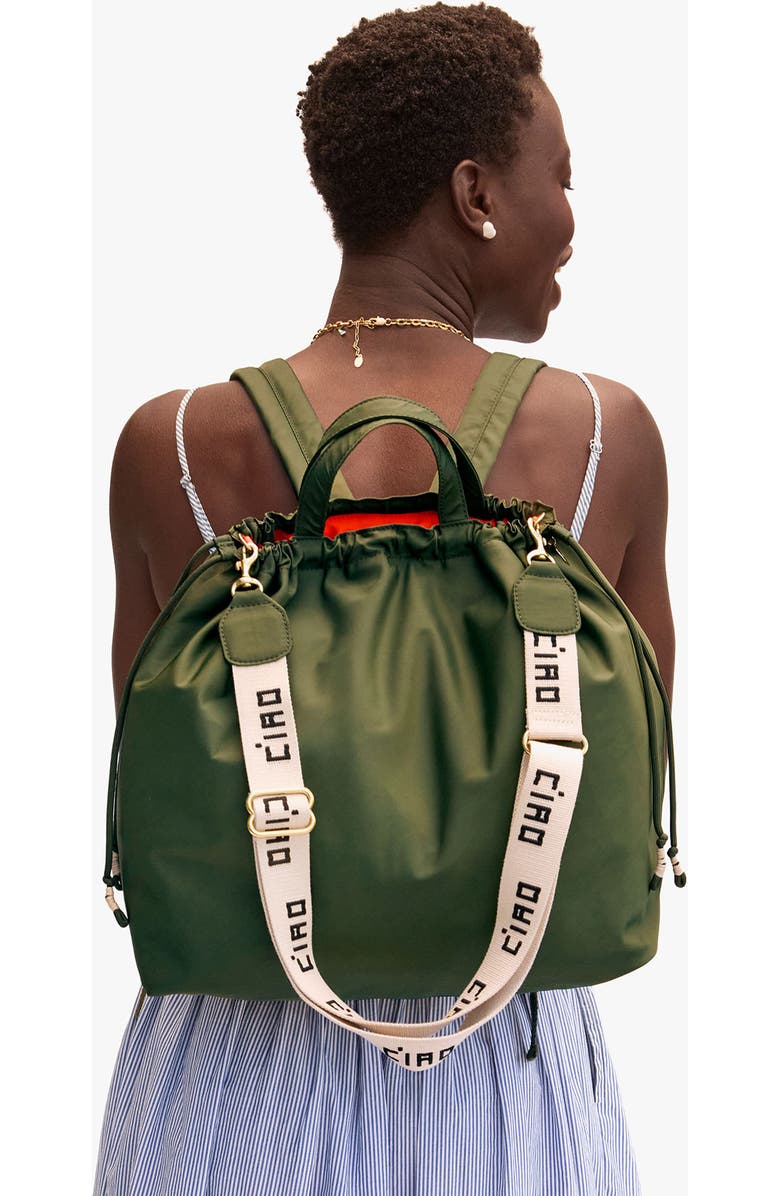 Clare V. Sac Tout Recycled Nylon Backpack, Alternate, color,