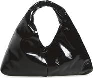 KASSL Small Anchor Lacquered Hobo Bag