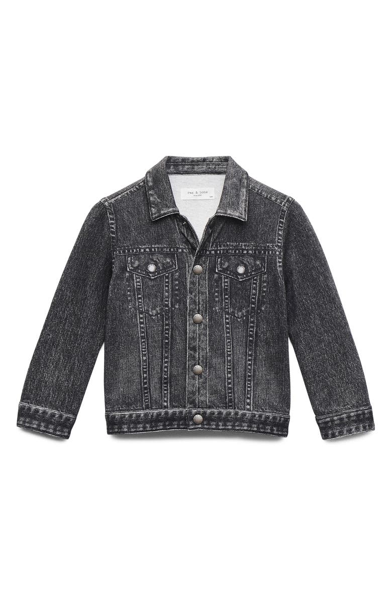rag & bone Kids' Mini Miramar Trucker Jacket, Main, color, Fablk