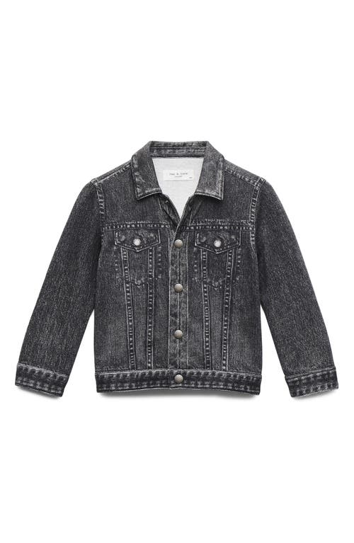Rag & Bone Kids' Mini Miramar Trucker Jacket In Black