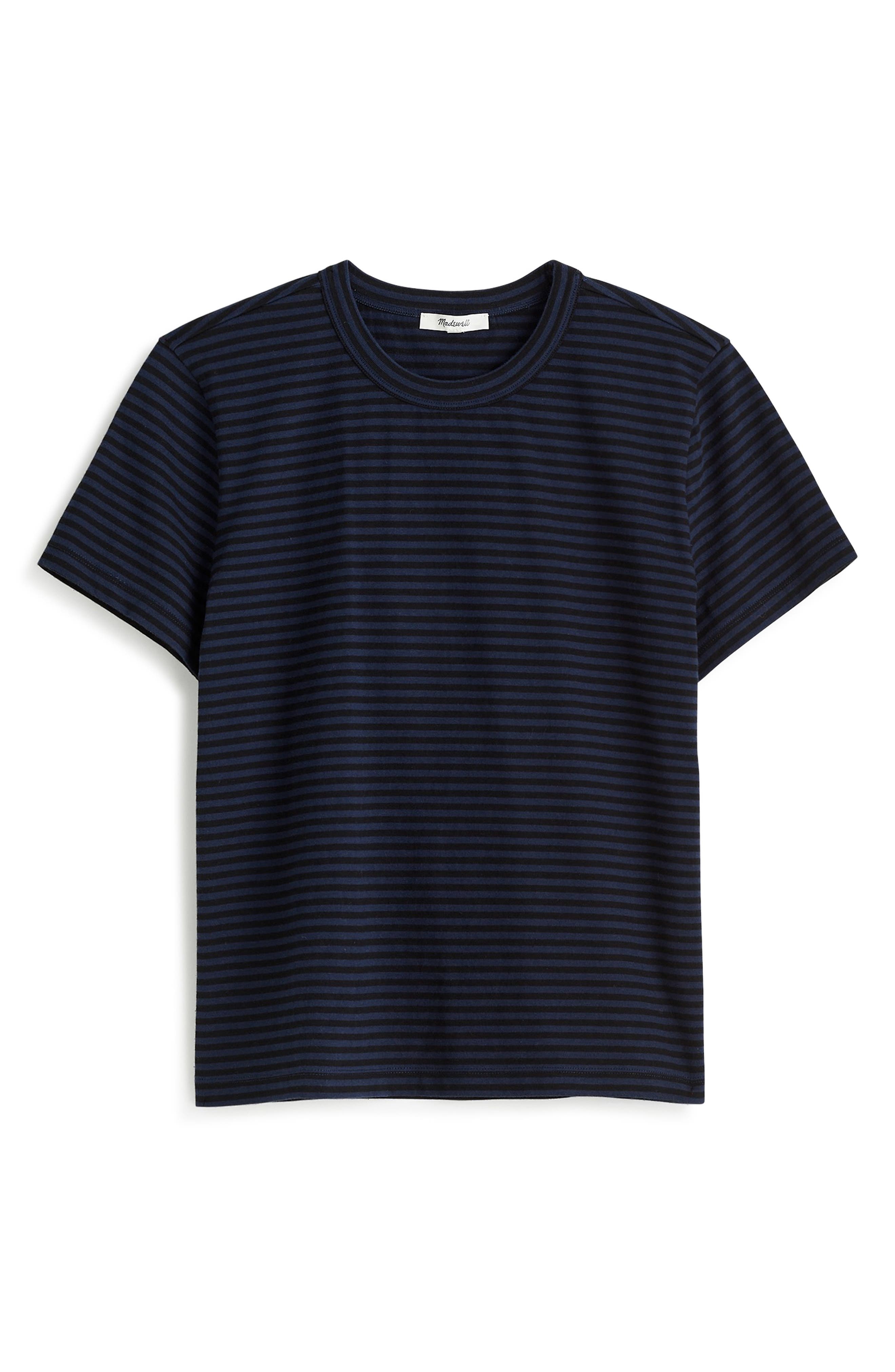 Madewell Perfect Stripe Cotton Crewneck T-Shirt