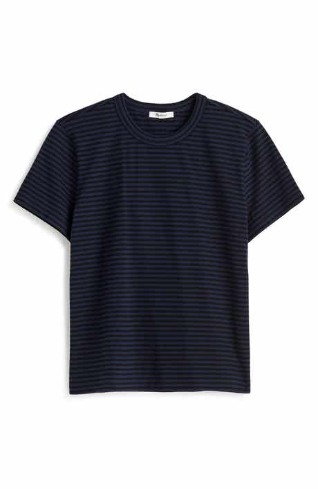 Madewell Perfect Stripe Cotton Crewneck T-Shirt