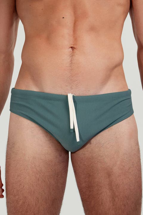 Dune Modern Cut Ribbed Stretch Swim Brief