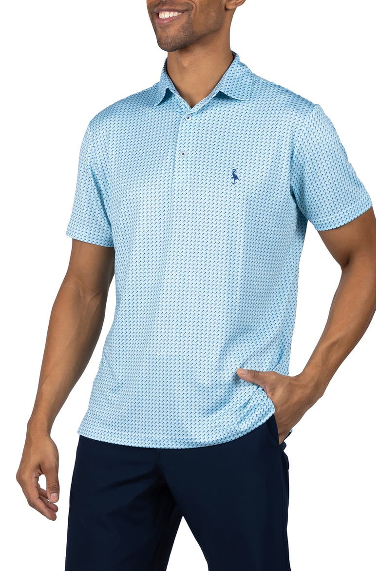 Golf Tees Print Performance Polo, Alternate, color, SPEARMINT