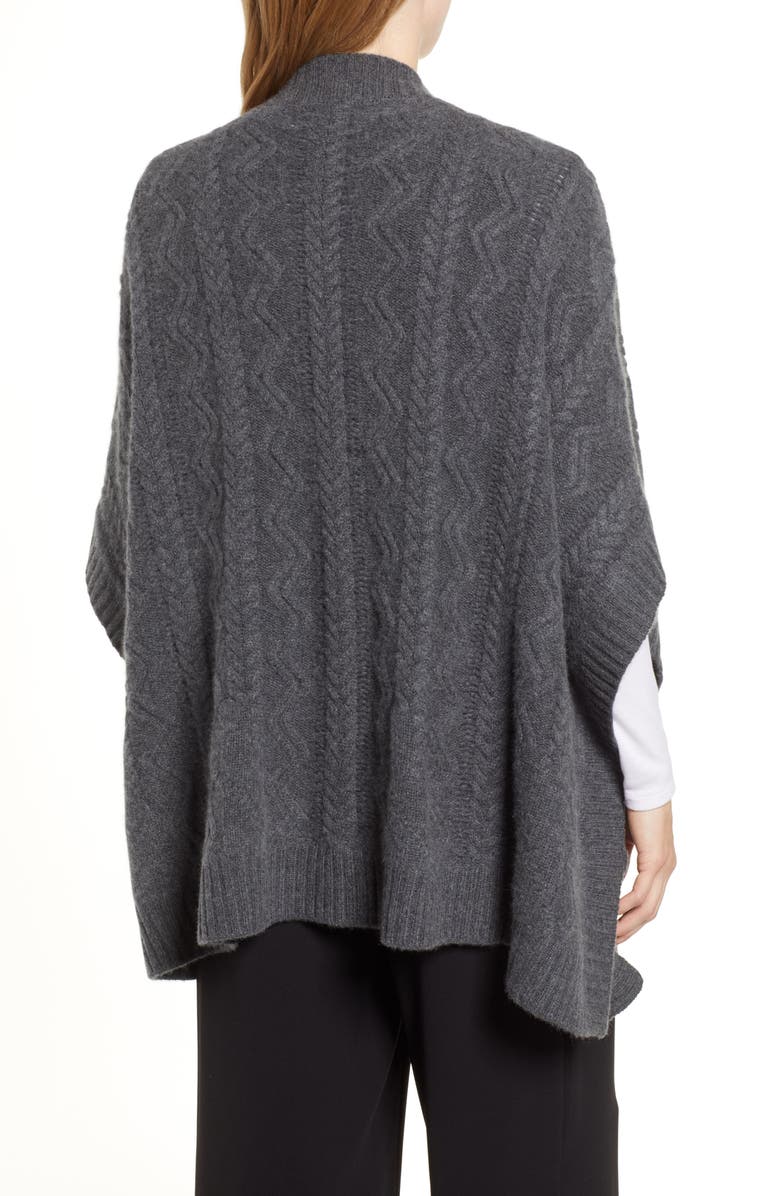 Nordstrom Signature Cashmere Open Poncho, Alternate, color, 