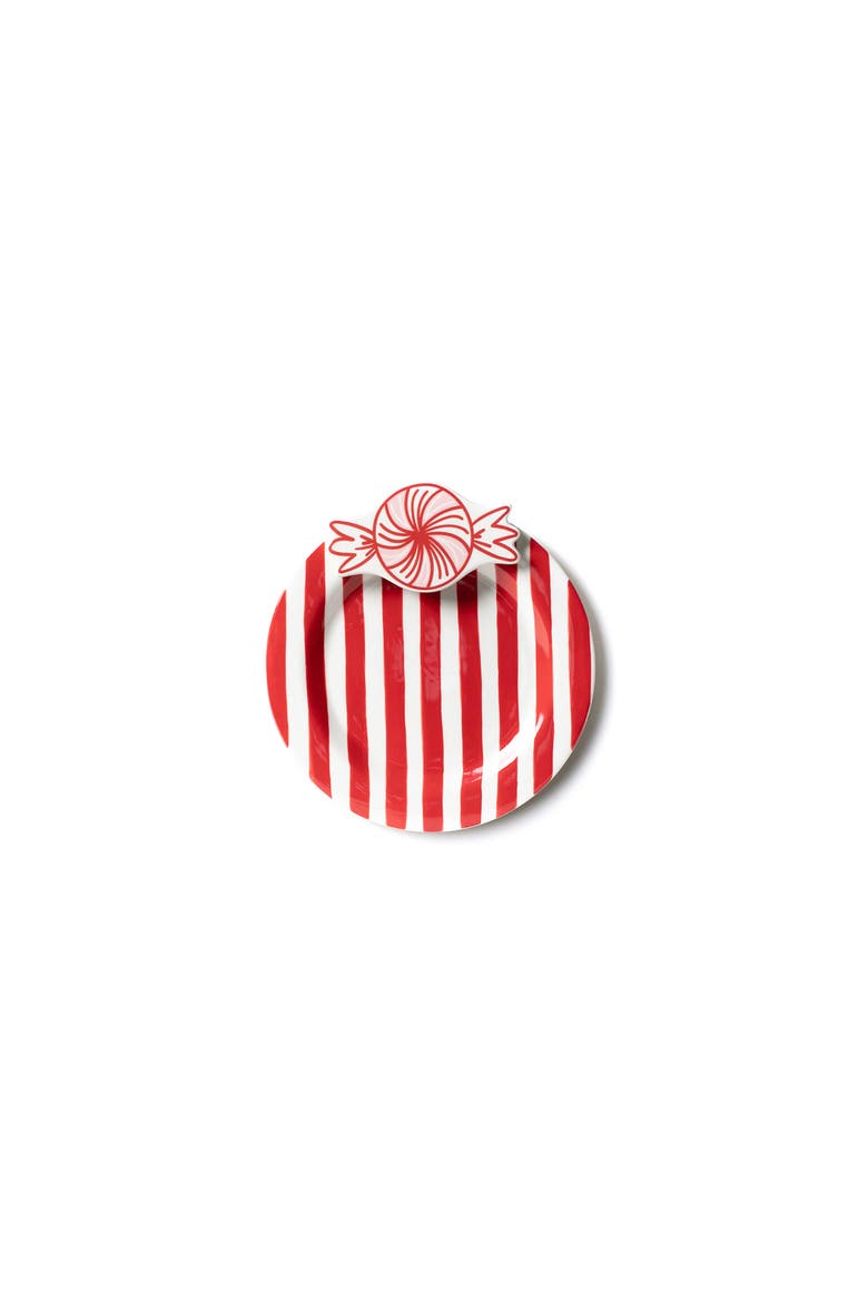 Peppermint Embellishment Plate, Main, color, Red