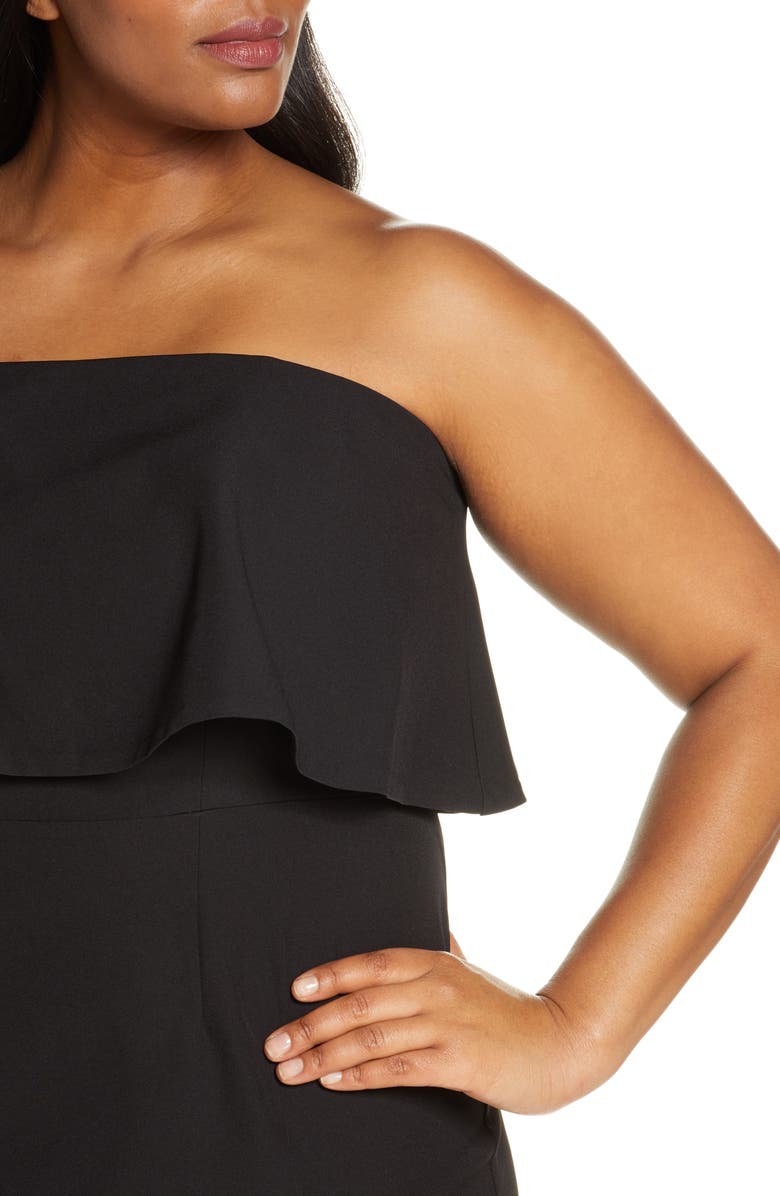 ELOQUII Strapless Party Dress, Alternate, color, 