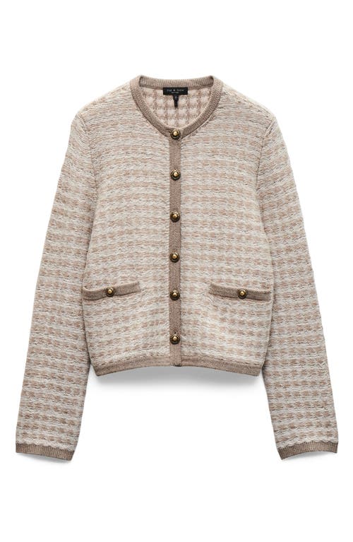 Rag & Bone Robyn Cardigan Oatmeal Multi In Neutral