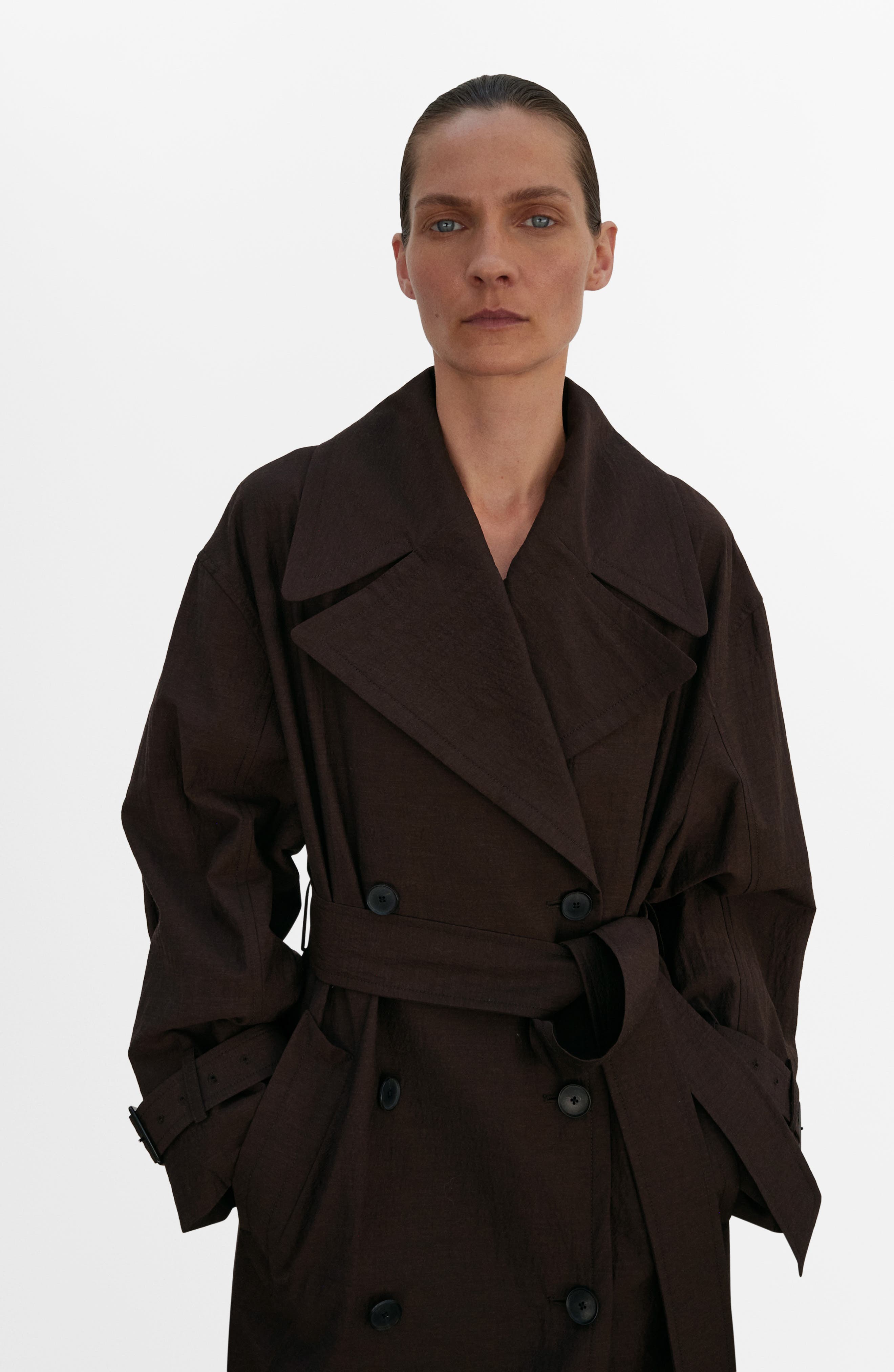 Selection Virgin Wool Blend Trench Coat - image 2