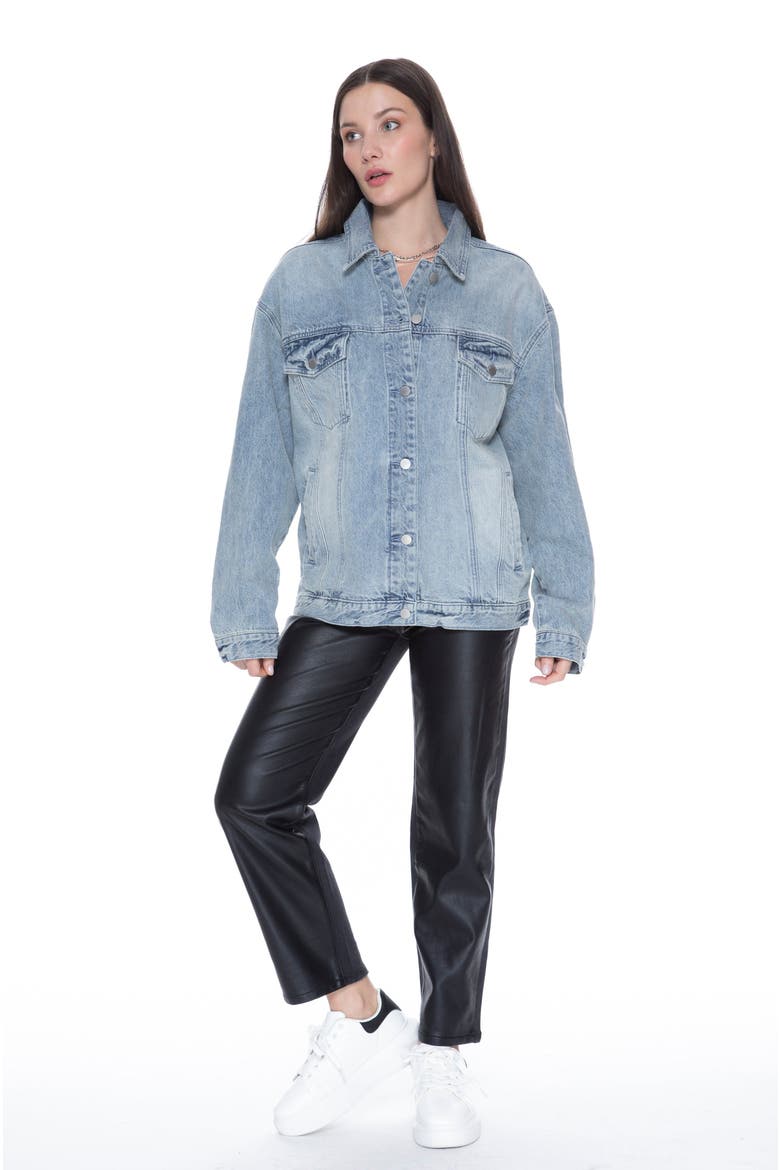 Nash Vegas Trucker Jacket, Main, color, Ibiza