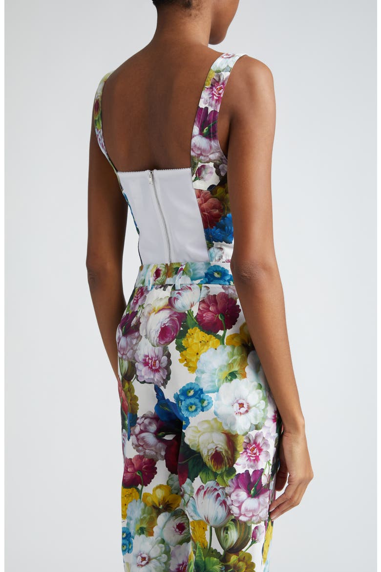 Nocturnal Floral Print Bustier Top, Alternate, color, FIORE NOTTURNO