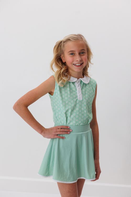 Shop Courtside Kids Girls Twirly Skort In Green
